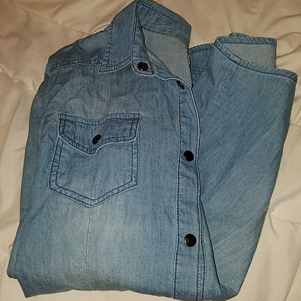 jean button up